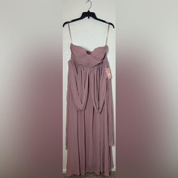 Birdy Grey Mauve Strapless Wedding Dress - Picture 7 of 10